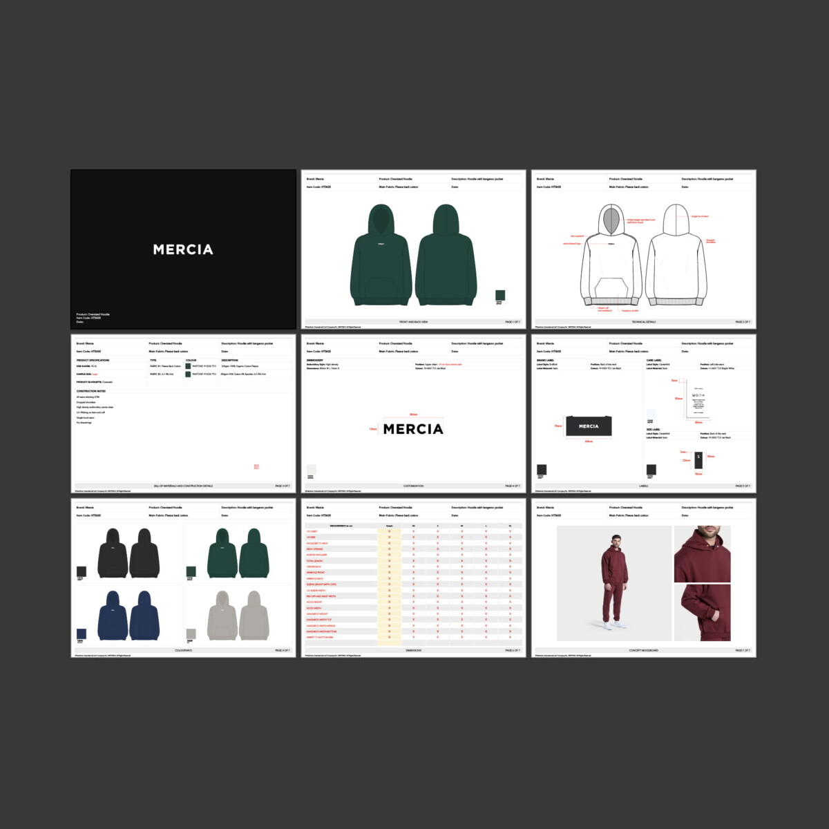 Tech Pack Design Support For Clothing Brands | Hawthorn